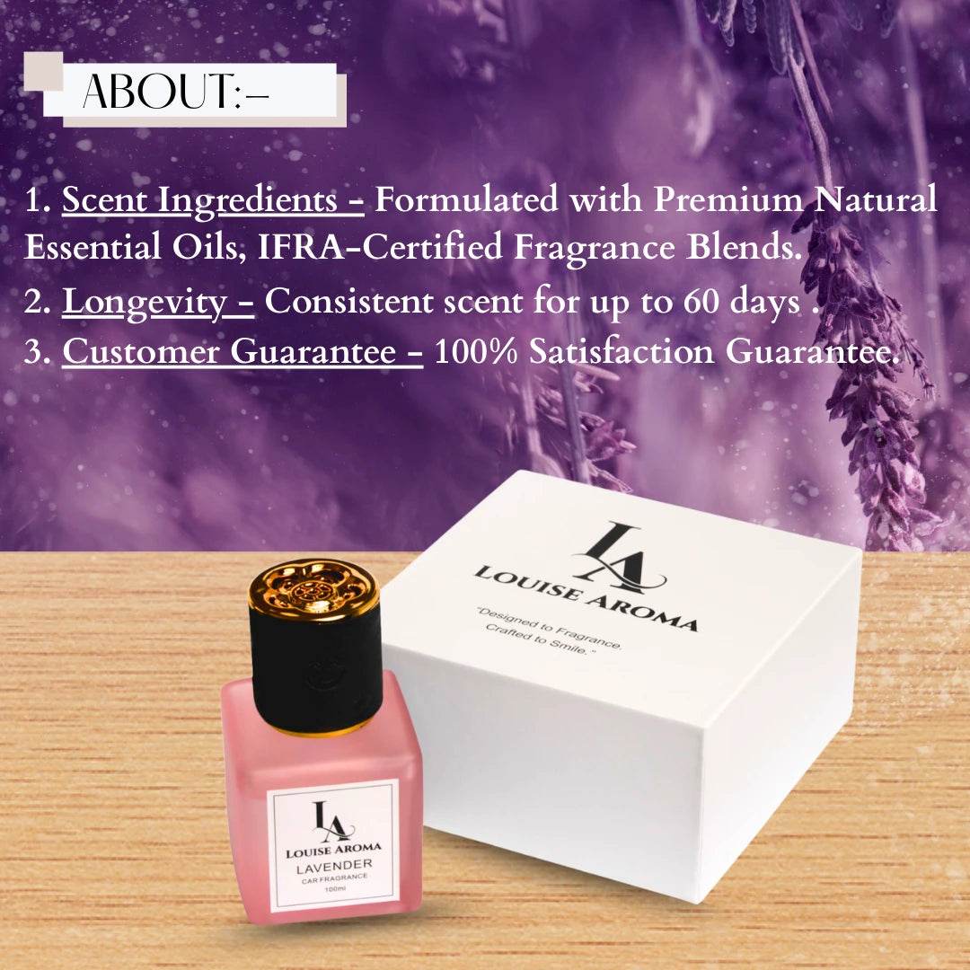 Lavender Car Fragrance (Alcohol free) - Louise aroma
