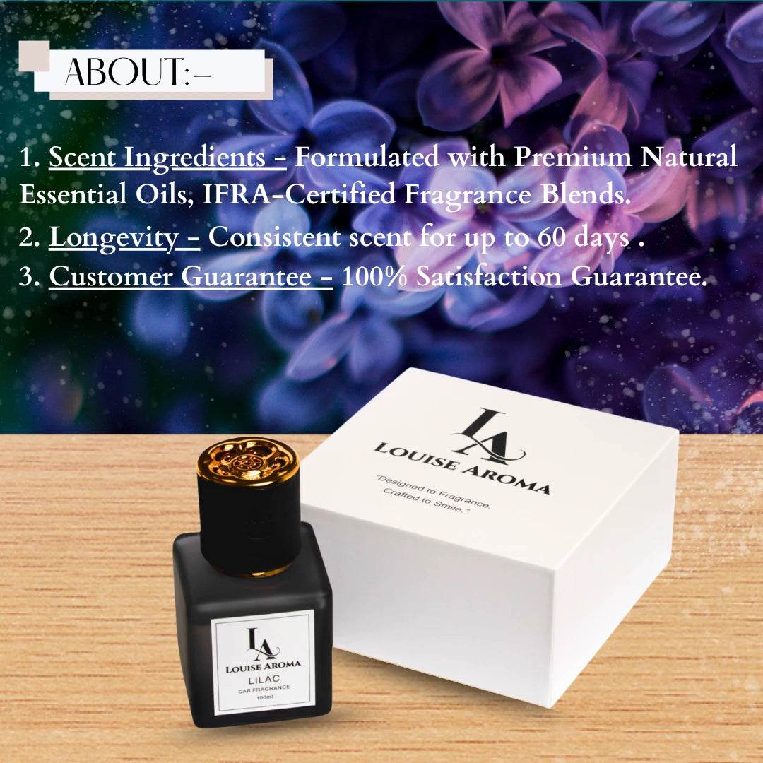 Lilac Car Fragrance (Alcohol free) - Louise aroma