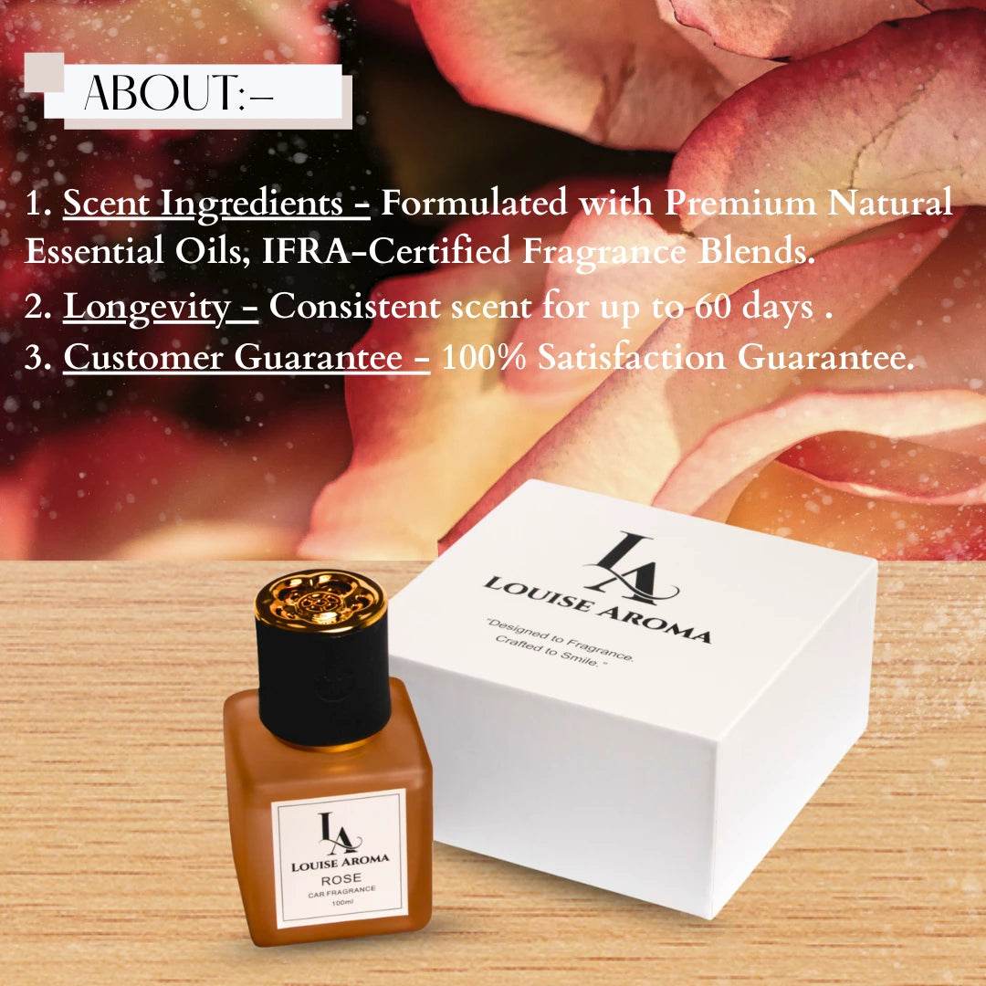 Rose Car Fragrance (Alcohol free) - Louise aroma