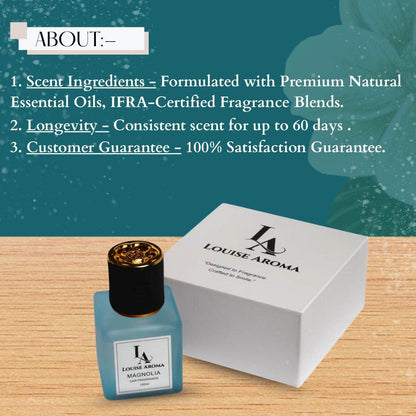 Magnolia Car Fragrance (Alcohol free) - Louise aroma